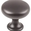 Madison Knob, 1-3/16" Dia., Dark Bronze