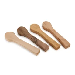 Mini Spoon Blank Set Cherry, Basswood, Mulberry and Walnut 4 Piece