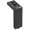 11-3/4" (300 mm) Adjustable Contemporary Versatile T or L Shaped Furniture Leg Dark Brown