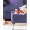 6" (152 mm) Curved Furniture Leg Brushed Aluminum