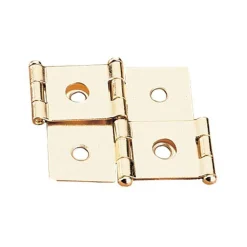 Non-mortise Hinge Polished Brass Plated For 3/4" Panels 1 Pair