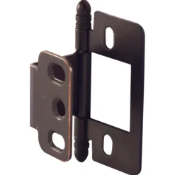 Non-Mortise Wrap Hinge with Finial