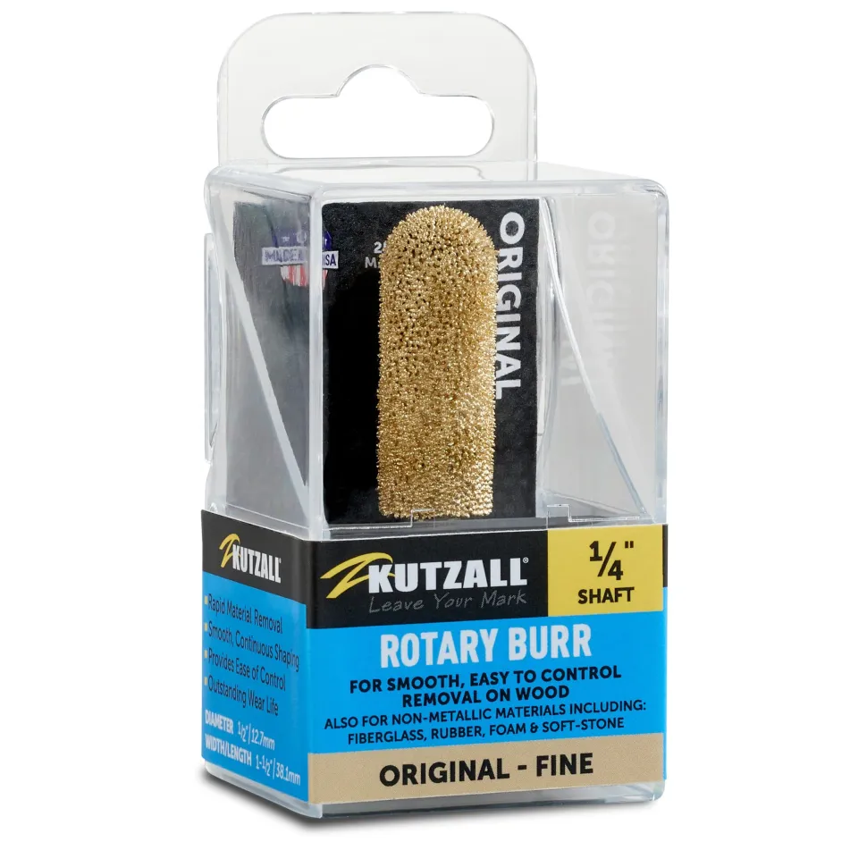Original Ball Nose Burr, 1/4" Shaft, Fine (1/2" x 1-1/2")