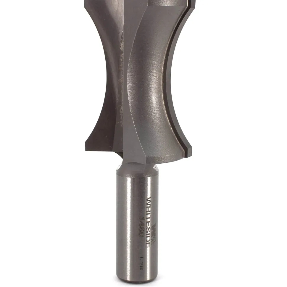 1480 Oval Edge (Half Bull Nose) Router Bit 1-1/2" A X 1/4" B X 1-3/4" CL 1-1/4" D