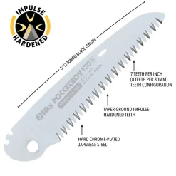 POCKETBOY Replacement Blade, 130mm, Large Teeth