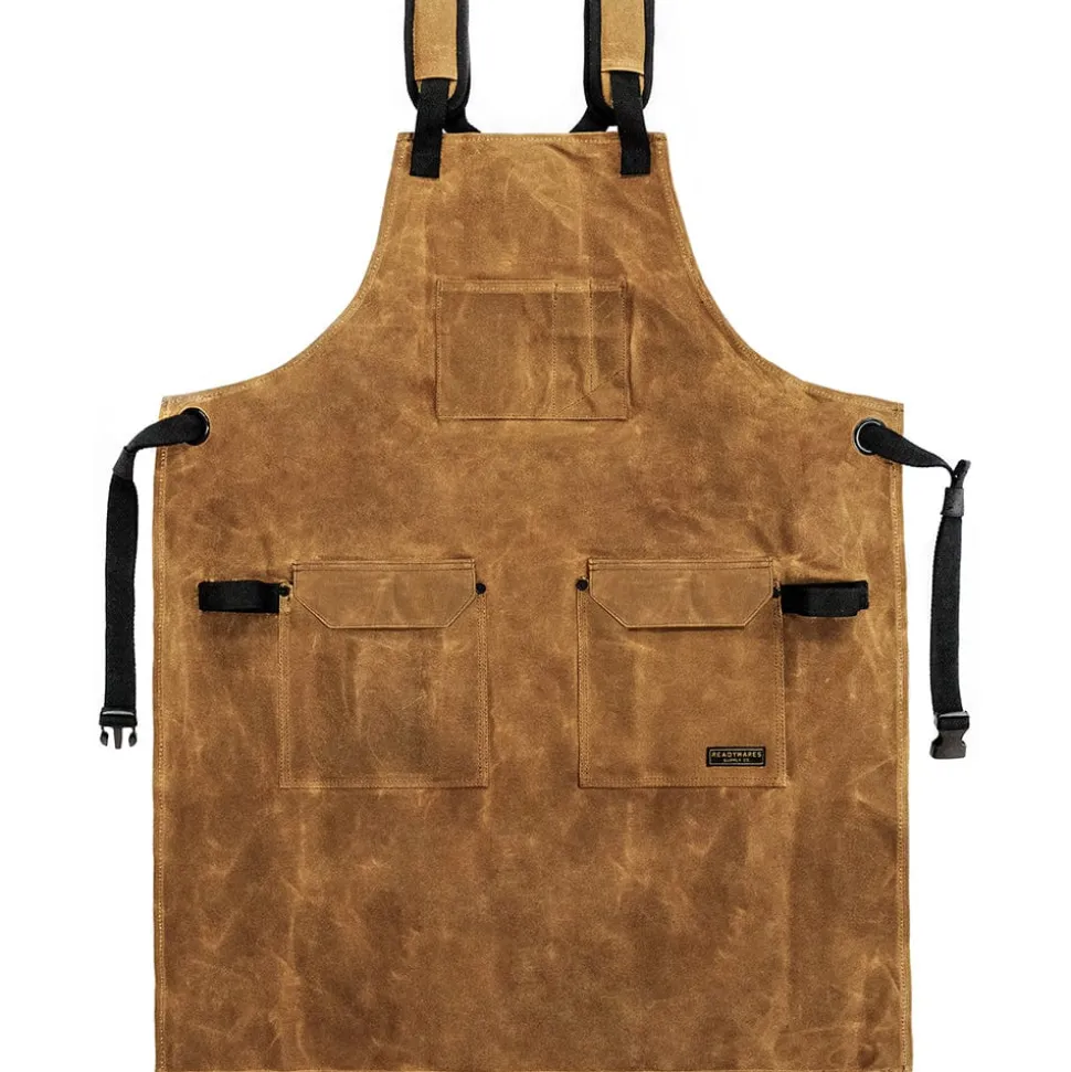 5-Pocket Deluxe Utility Apron 16 oz Waxed Canvas 33" Length