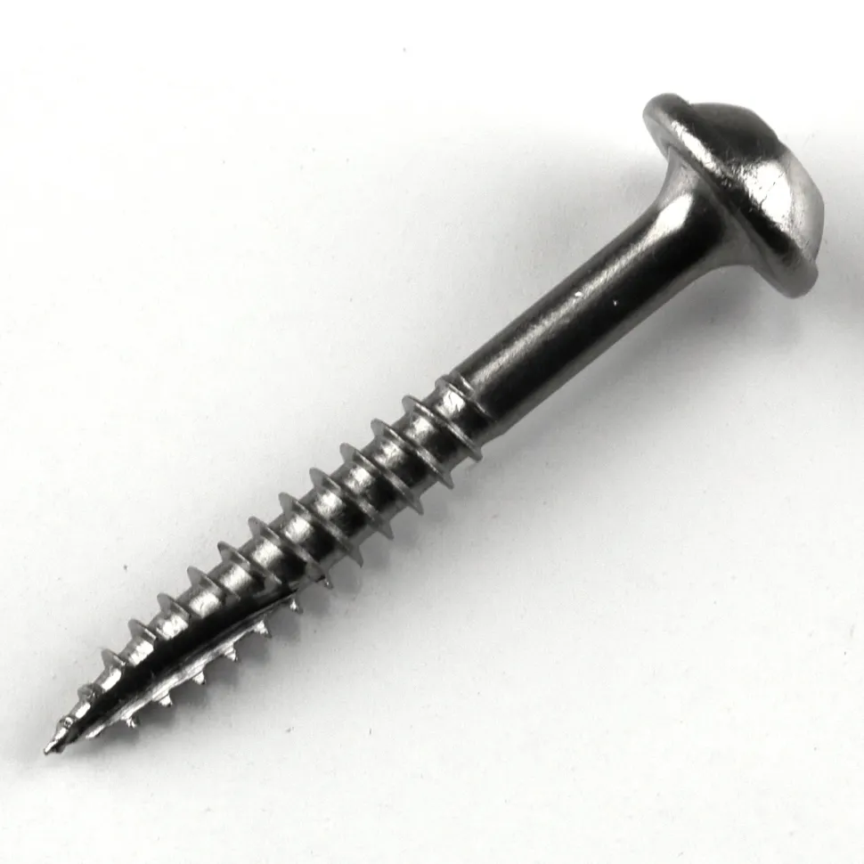 Pocket Hole Screw #7 x 1-1/4" Fine Stainless 100 Piece