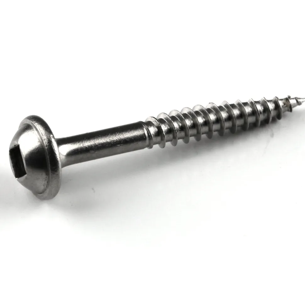 Pocket Hole Screw #7 x 1-1/4" Fine Stainless 100 Piece
