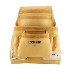 10-Pocket Nail and Tool Pouch, Top Grain Leather