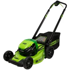 21" Push Mower, Dual Battery Ports with 4.0 Ah Battery and 4A Rapid Charger
