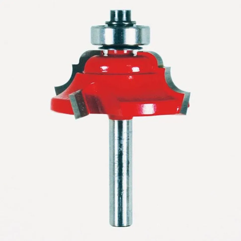 38-352 Quadra-Cut Classical Cove And Bead Router Bit 1/4" SH 1-1/2" D 5/8" CL 1/4" R