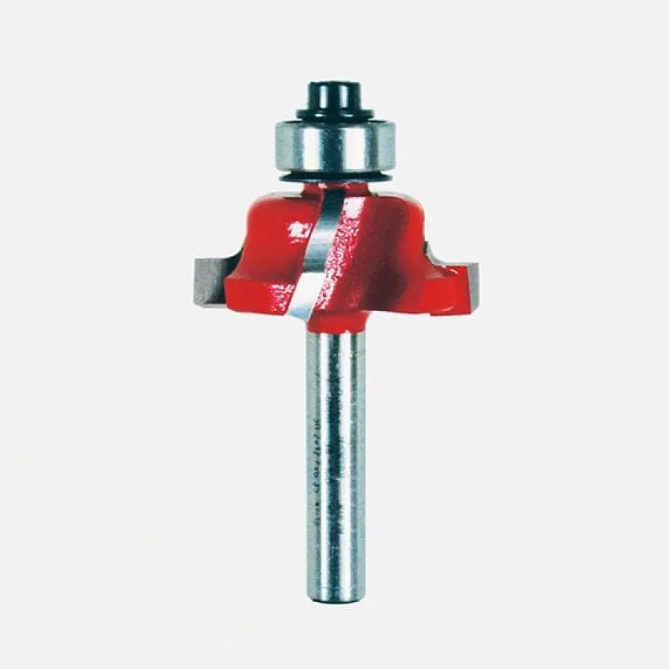 38-100 Quadra-Cut Roman Ogee Router Bit 1/4" Shank 1-1/16" D 1/2" CL 5/32" R