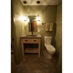 Rectangle Under Counter Hammered Copper Bathroom Sink