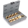 Router Bushing Set with Case Brass 10 Piece