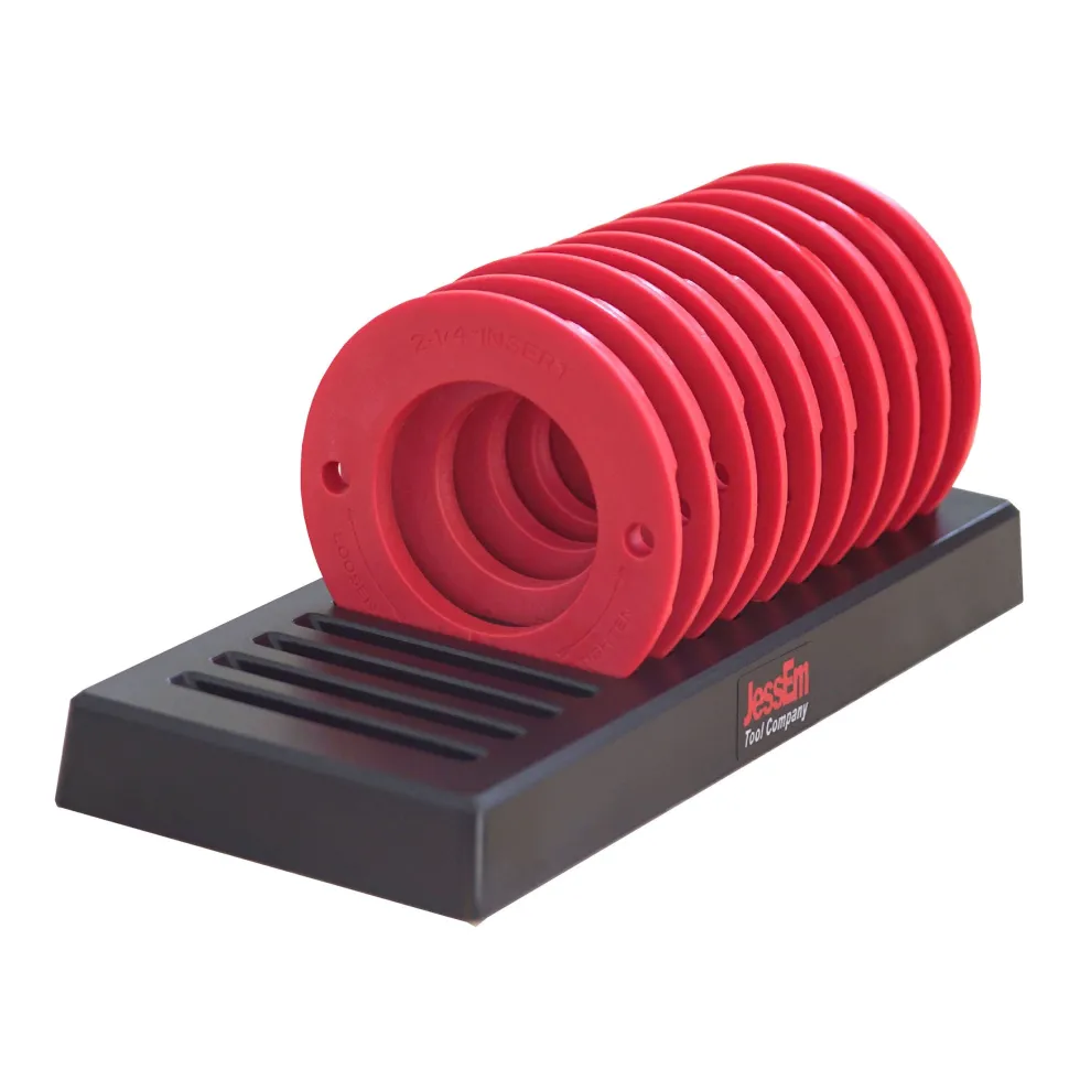 Router Table/Lift Insert Ring Set with Storage 10 Piece