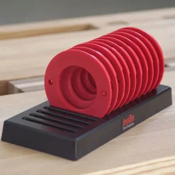 Router Table/Lift Insert Ring Set with Storage 10 Piece