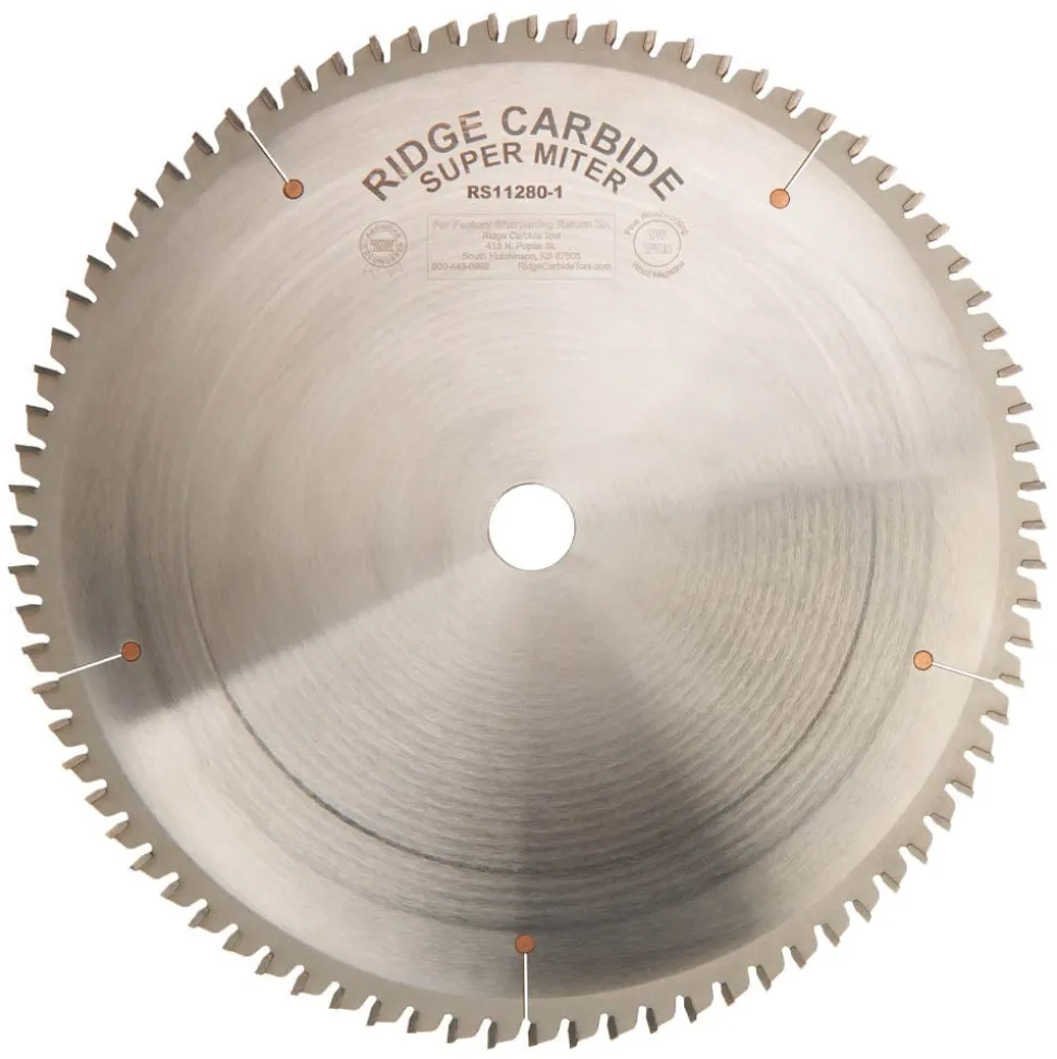 RS1000 Super Miter Saw Blade 12" x 1" Bore x 80T AR Full Kerf