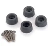 Rubber Feet with Screws 6.8 x 12 mm 4 Piece