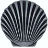 Scallop Seashell Knob, Pewter Oxide