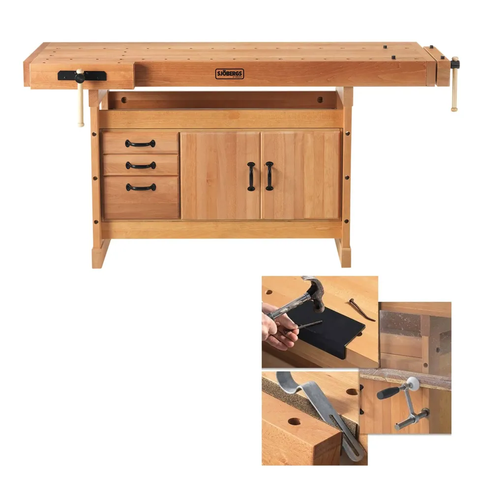 Scandi Plus 1825 Workbench with SM03 Storage Cabinet and Accessory Kit
