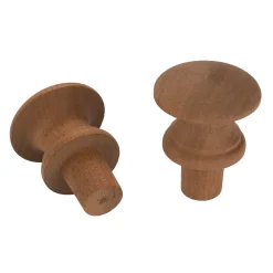 Shaker Knob Cherry 1-1/4" Diameter 1/2" Tenon 2 Piece