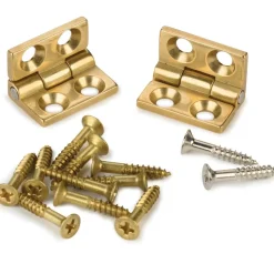 Small Brass Box Hinge 1 Pair