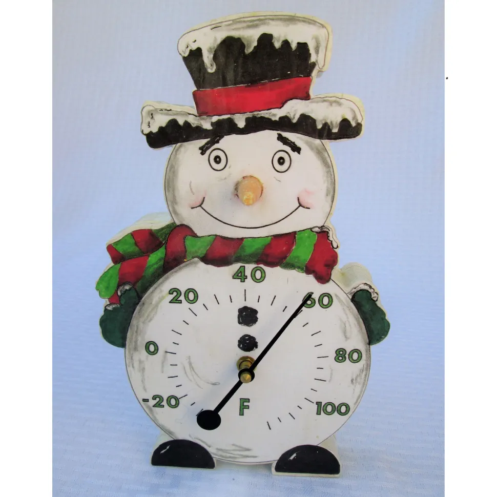 Snowman Thermometer Base Woodworking Pattern and Picture
