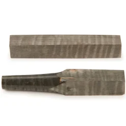 Stabilized & Dyed Curly Maple Pen Blank 3/4" x 3/4" x 5" Black