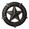 Star with Barbed Wire Knob, Pewter Oxide