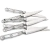 Steak Knife Set for Cutting Steak and Other Meats 9-3/16" SS Unfinished Kit 6 Piece