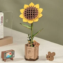Sunflower 3D Wood Puzzle Kit
