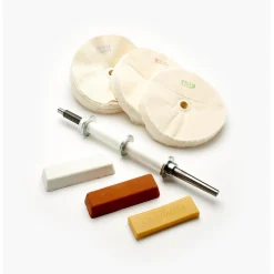 Three-On Lathe Buffing System