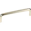 Torino Wire Pull, 4" C/C, Polished Brass