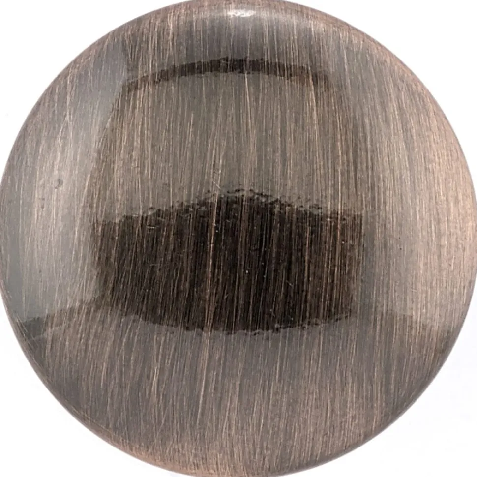 Traditional Knob 1-3/16" D Antique Copper