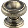 Traditional Knob, 1-3/16" D, Antique English