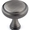 Traditional Knob, 1-1/4" D, Antique Nickel