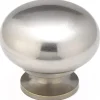 Traditional Knob 1-1/2" D Brushed Nickel