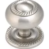Traditional Knob, 1-1/2" D, Brushed Nickel