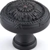 Traditional Metal Knob with Decorative Detailing 1-1/4" Diameter Brushed Oil-Rubbed Bronze