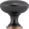 Traditional Mushroom Knob Brushed Oil-Rubbed Bronze 1-3/16" Diameter