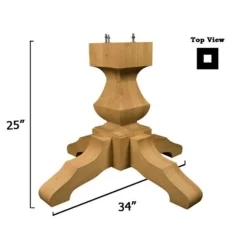 Transitional Table Pedestal Base Kit