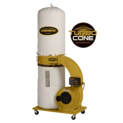 TurboCone Dust Collector with 30-Micron Bag Filter Kit 1-3/4 HP 1 Ph 115/230V PM1300TX