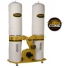 TurboCone Dust Collector with 30-Micron Bag Filter Kit 3 HP 3 Ph 230/460V PM1900TX-BK