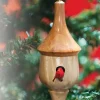 Turned Birdhouse Ornament Downloadable Plan