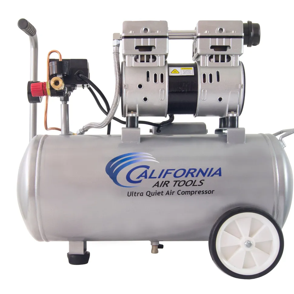 8010 Ultra Quiet and Oil-Free 1.0 HP, 8 Gal. Steel Tank Air Compressor