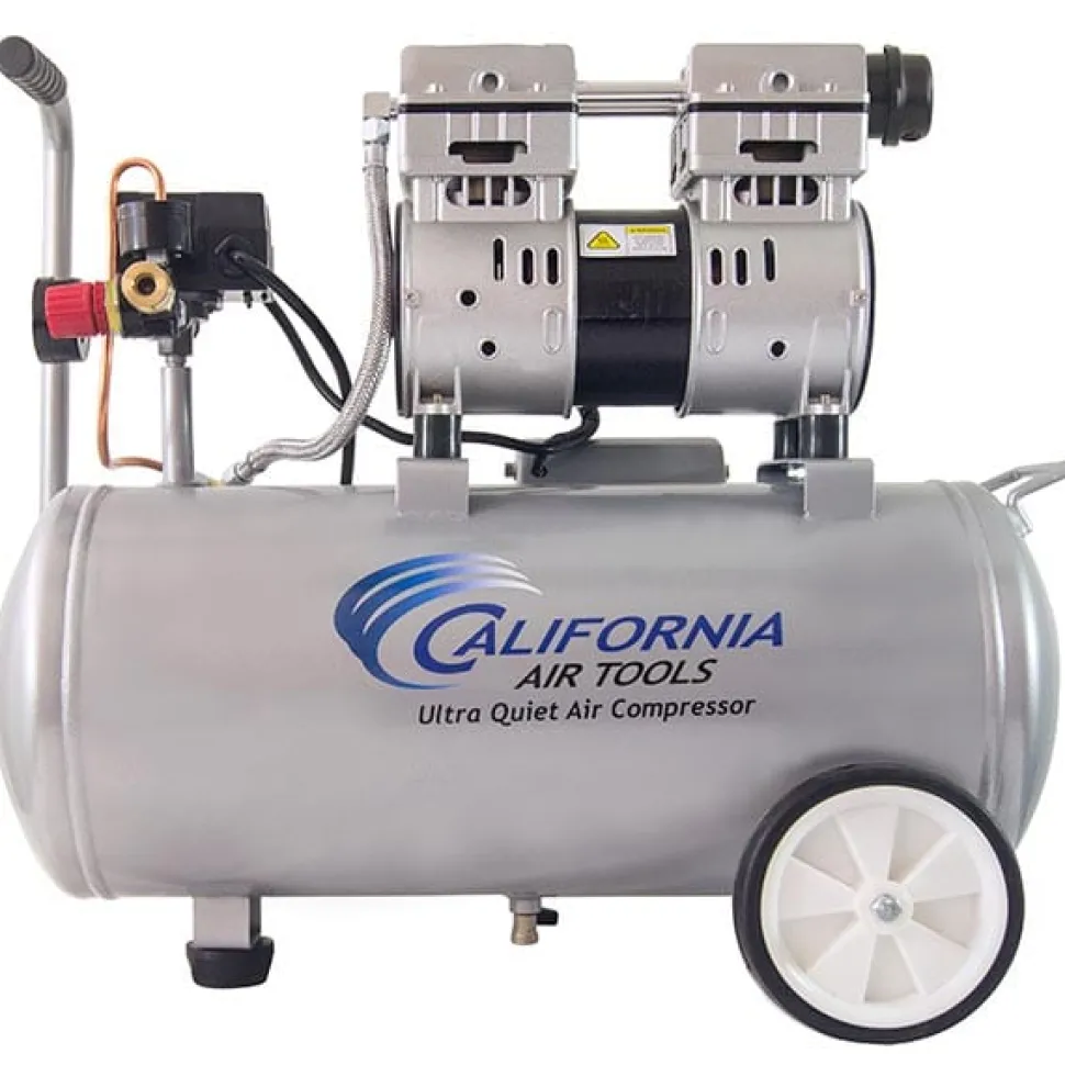 8010 Ultra Quiet and Oil-Free 1.0 HP, 8 Gal. Steel Tank Air Compressor
