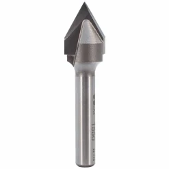 V-Groove CNC Router Bit 60 Degree 1/4" SH 1/2" D 7/16" Point Length 2" OL