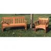 Woodworking Project Paper Plan to Build English Style Garden Bench and Chair
