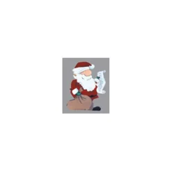 Woodworking Project Paper Plan to Build Santa with List