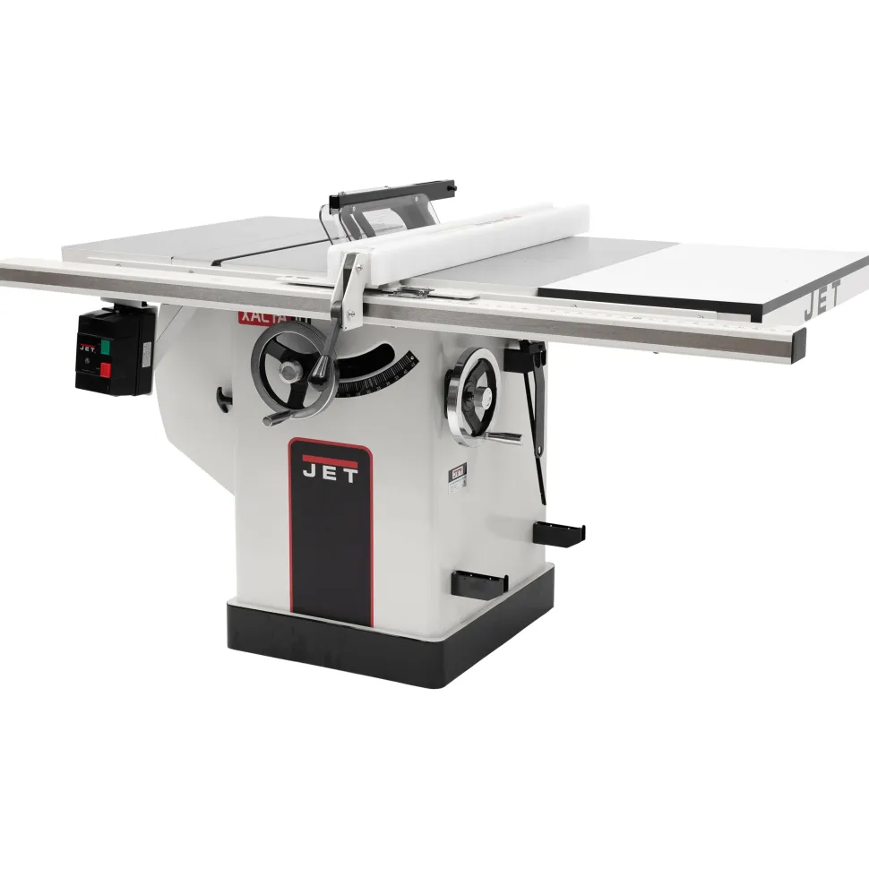 XACTASAW Deluxe 10" Table Saw with Cast Wings and 30" Rip Capacity 3 HP 1 Ph 230V JTAS-10DX